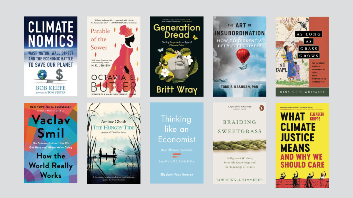 With heat hitting the northern hemisphere this August, find a cool spot and pick up a climate change page-turner